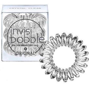 Invisibobble ORIGINAL Crystal Clear - Резинка-браслет для волос, цвет Прозрачный 3шт - фото 62823