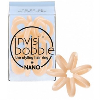 Invisibobble NANO To Be or Nude to Be - Резинка-браслет для волос, цвет бежевый 3шт - фото 63100