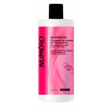 Шампунь "Brelil Professional Numеro Colour Protection Shampoo" 1000мл для защиты цвета с эктрактом граната для окрашенных и мелированных волос - фото 64138