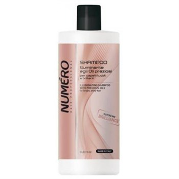 Шампунь "Brelil Professional Numеro Illuminating Shampoo with Precious Oils" 1000мл для блеска волос с маслом арганы и макадамии - фото 64150