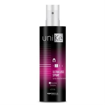 Спрей "BRELIL Professional Unike Styling Ultra Liss Spray" 150мл для волос с ультра-разглаживающим эффектом - фото 64188