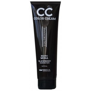 Колорирующий крем "BRELIL Professional CC Color Cream Черника (Тёмно-коричневый)" 150мл - фото 66281