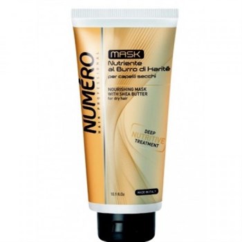 Маска "Brelil Professional Numero Shea Buter Norishing Mask" 300мл с маслом карите для сухих волос - фото 66306