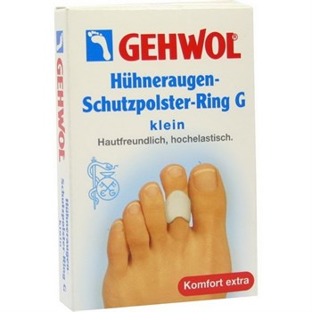 Гель-кольцо "Gehwol Huhneraugen Schutzpolster Ring G -защитное" 3шт с уплотнением для пальцев ног - фото 67900