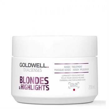 Goldwell Dualsenses Blondes & Highlights 60sec Treatment - Интенсивный уход за 60 секунд для осветленных волос 200мл - фото 68392