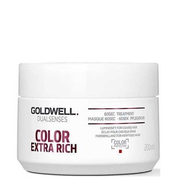 Goldwell Dualsenses Color Exrta Rich 60SEC Treatment - Уход за 60 секунд для блеска окрашенных волос 200мл - фото 68508
