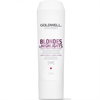 Кондиционер "Goldwell Dualsenses Blondes & Highlights Anti-Yellow Conditioner" 200мл против желтизны для осветленных и мелированных волос - фото 68763