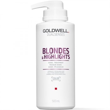 Goldwell Dualsenses Blondes & Highlights 60SEC Treatment - Интенсивный уход за 60 секунд для осветленных волос 500мл - фото 68765