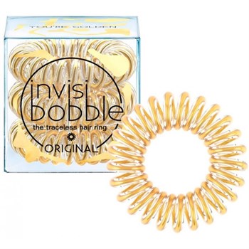 Invisibobble Time To Shine You’re Golden - Резинка-браслет для волос, цвет Золотой 3шт - фото 69089
