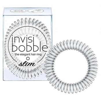 Invisibobble SLIM Chrome Sweet Chrome - Резинка-браслет для волос, цвет Мерцающий серебрянный 3шт - фото 69108