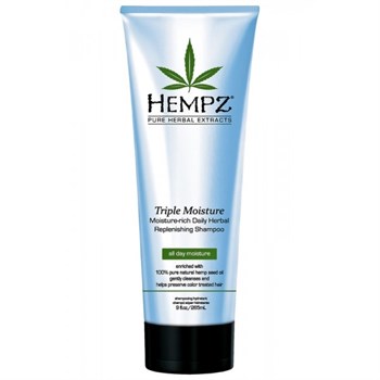 Шампунь "Hempz Hair Care Triple Moisture Replenishing Shampoo" для волос тройное увлажнение 265мл - фото 69886