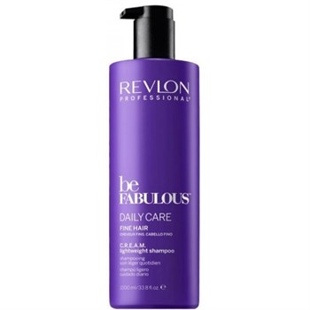 Шампунь "Revlon Professional Be Fabulous C.R.E.A.M. Shampoo For Fine Hair" 1000мл очищающий для тонких волос - фото 70275