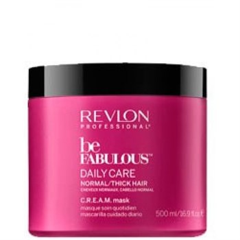 Маска "Revlon Professional Be Fabulous C.R.E.A.M. Mask For Normal Thick Hair" 500мл для нормальных/густых волос - фото 70277