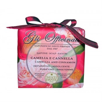 Мыло "NESTI DANTE GLI OFFICINALI Camellia & Cinnamon  Камелия и Корица (успокаивает и балансирует)" 200мл - фото 70498