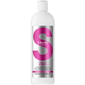 Шампунь "TIGI S-Factor Serious Shampoo" 750мл интенсивный для волос - фото 71506