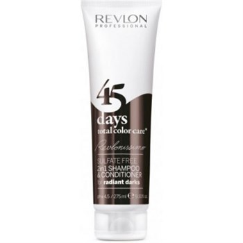 Шампунь-кондиционер "Revlon Professional Shampoo & Conditioner Radiant Dark" 275мл для темных оттенков - фото 71780