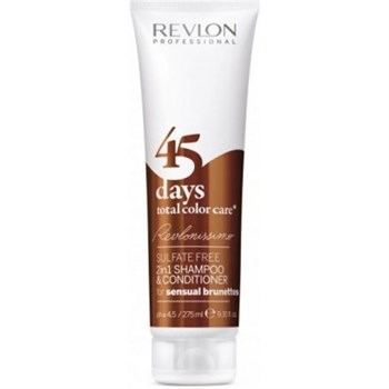 Шампунь-кондиционер "Revlon Professional Shampoo & Conditioner Sensual Brunettes" 275мл для шоколадных оттенков - фото 71881