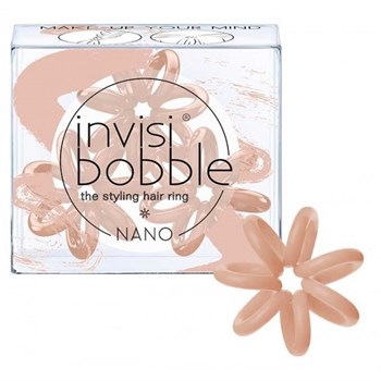 Invisibobble NANO Make-Up Your Mind - Резинка-браслет для волос, цвет Постэльный Розовый 3шт - фото 72309