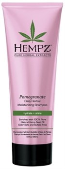Hempz Daily Herbal Moisturizing Pomegranate Shampoo - Шампунь растительный Гранат легкой степени увлажнения 265мл - фото 72532