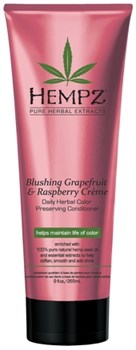 Hempz Blushing Grapefruit & Raspberry Creme Conditioner - Кондиционер растительный Грейпфрут и Малина для сохранения цвета и блеска окрашенных волос 265мл - фото 72545