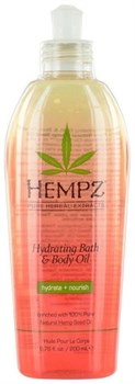 Hempz Hydrating Bath & Body Oil - Масло для ванны и тела увлажняющее 200 мл - фото 72550