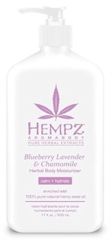 Hempz Blueberry Lavender & Chamomile Herbal Body Moisturizer - Молочко для тела увлажняющее Лаванда, Ромашка и Дикие Ягоды 500мл - фото 72566