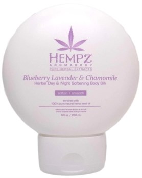 Hempz Blueberry Lavender & Chamomile Herbal Day & Night Softening Body Silk - Шёлк для лица и тела смягчающий Лаванда, Ромашка и Дикие Ягоды 250мл - фото 72567