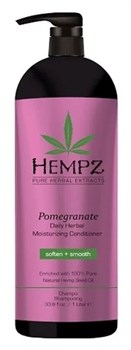 Hempz Daily Herbal Moisturizing Pomegranate Conditioner - Кондиционер растительный увлажняющий и разглаживающий Гранат 1000мл - фото 72572