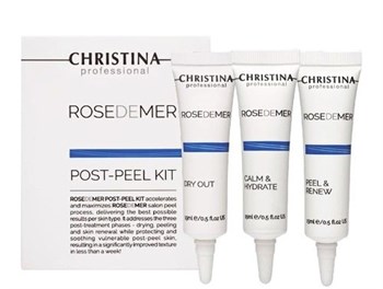 Christina Rose de Mer Post Peel kit - Набор для постпилингового ухода 3 х 15мл - фото 73201