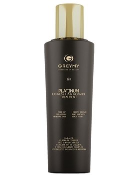 Greymy Platinum Express Hair Keratin Treatment - Платинум Экспресс кератиновый крем для разглаживания 500мл - фото 73506