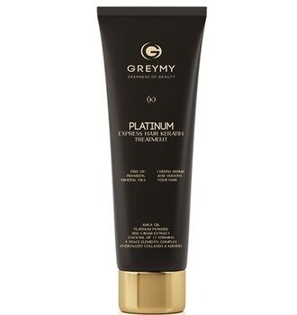 Greymy Platinum Express Hair Keratin Treatment - Платинум Экспресс кератиновый крем для разглаживания 100мл - фото 73507