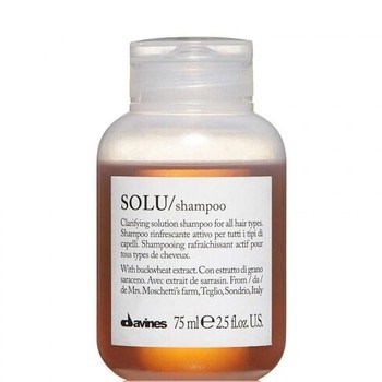 Davines Essential Haircare Solu Refreshing Solution shampoo - Шампунь освежающий для глубокого очищения волос 75мл - фото 73594
