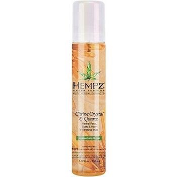Hempz Citrine Crystal & Quartz Herbal Face, Body & Hair Hydrating Mist - Спрей увлажняющий для лица, тела и волос с мерцающим эффектом "Желтый Кварц" 150мл - фото 73736