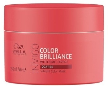 Крем-маска "Wella Professionals Invigo Color Brilliance Coarse Protection Mask" 150мл для окрашенных жестких волос - фото 73960
