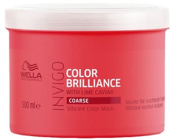 Маска "Wella Professionals Invigo Color Brilliance Coarse Protection Mask" 500мл для окрашенных жестких волос - фото 73962