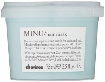 Маска "Davines Essential Haircare MINU Hair Mask" восстанавливающая 75мл для окрашенных волос - фото 75047
