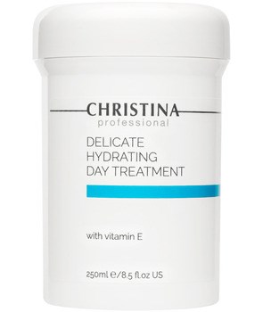 Дневной крем "Christina Delicate Hydrating Day Treatment + Vitamin E" деликатный увлажняющий лечебный 250мл с витамином Е - фото 75546