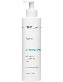 Christina Fresh Azulene Cleansing Gel for delicate & reddish skin – Азуленовый очищающий гель для чувствитетельной и склонной к покраснениям кожи 300мл - фото 75563