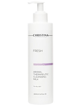 Молочко "Christina Fresh Aroma Therapeutic Cleansing Milk for dry skin арома-терапевтическое очищающее" 300мл для сухой кожи - фото 75568