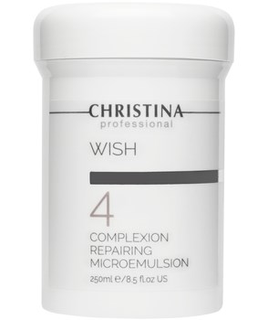 Эмульсия "Christina Wish Complexion Repairing Microemulsion" микро 250мл для улучшения внешнего вида лица (шаг 4) - фото 75621