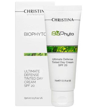 Дневной крем "Christina Bio Phyto Ultimate Defense Tinted Day Cream SPF 20" Абсолютная защита 75мл С ТОНОМ - фото 75719