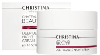 Ночной крем "Christina Chateau de Beaute Deep Beaute Night Cream" интенсивный обновляющий 50мл - фото 75748