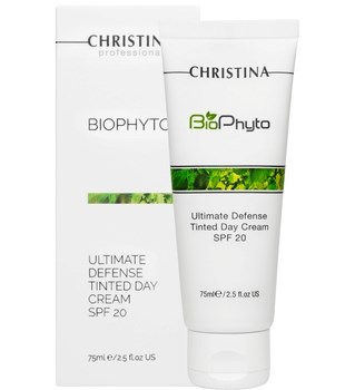 Дневной крем "Christina Bio Phyto Ultimate Defense Tinted Day Cream SPF 20" Абсолютная защита 75мл С ТОНОМ - фото 75945