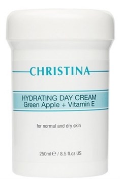 Christina Hydrating Day Cream Green Apple + Vitamin E - Дневной крем увлажняющий 250мл с зеленым яблоком и витамином Е - фото 75979