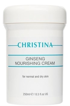 Крем "Christina Ginseng Nourishing Cream" питательный 250мл с экстрактом женьшеня для нормальной кожи - фото 75980