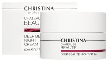 Ночной крем "Christina Chateau de Beaute Deep Beaute Night Cream" интенсивный обновляющий 50мл - фото 76053