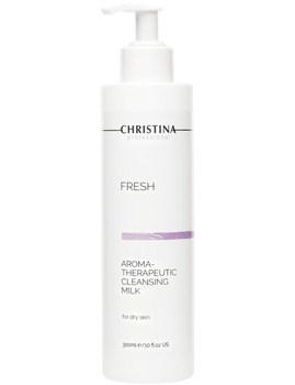 Молочко "Christina Fresh Aroma Therapeutic Cleansing Milk for dry skin арома-терапевтическое очищающее" 300мл для сухой кожи - фото 76059