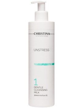 Christina Unstress Gentle Cleansing Milk – Нежное очищающее молочко (шаг 1) 300мл - фото 76176