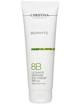 Дневной крем "Christina Bio Phyto Ultimate Defense Day Cream-8b" Абсолютная защита БЕЗ ТОНА SPF 20 250мл - фото 76186