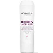 Кондиционер "Goldwell Dualsenses Blondes & Highlights Anti-Yellow Conditioner" 200мл против желтизны для осветленных и мелированных волос